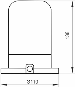 светильник термостойкий Generica НПБ 450 IP54 Terma - размеры