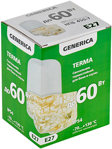 светильник термостойкий угловой Generica НПБ 450-7 IP54 Terma - упаковка