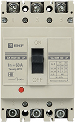 выключатель автоматический ВА-99М 100/63А 3Р 35кА EKF PROxima - внешний вид