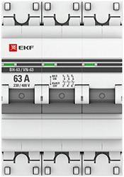 выключатель нагрузки 3P 63А ВН-63 EKF - внешний вид