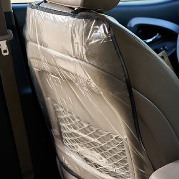 накидка защитная Rexant 80-0268 на спинку переднего сиденья автомобиля - пример использования