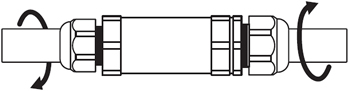 коннектор кабельный Navigator NTB-I01-3P-IP68 I-образный 3PIN - монтаж