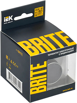 терморегулятор электронный IEK ТС10-1-БрС Brite - упаковка