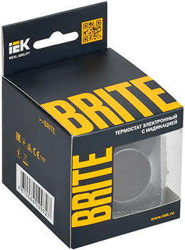 терморегулятор электронный IEK ТС10-1-БрМ Brite - упаковка