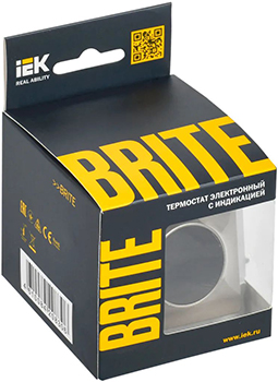 терморегулятор электронный IEK ТС10-1-БрШ Brite - упаковка