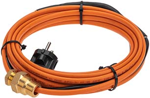 кабель греющий саморегулирующийся 10 ККНС 2ЛПп-ЭЛ 65/85 PROconnect в трубу - комплект 6 м