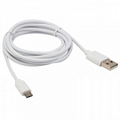 Кабель USB micro USB 1,8м белый Rexant