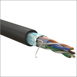 кабель витая пара внутренний F/UTP Cat5e 4 х 2 х 0,5 мм Wrline WR-FTP-4P-C5E-PE-BK - внешний вид