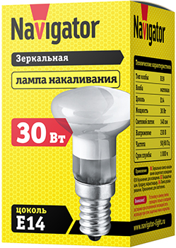 лампа накаливания Navigator NI-R39-30-230-E14 - упаковка