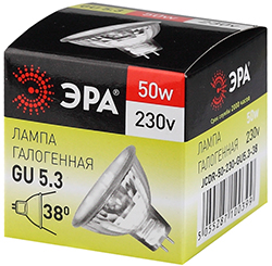 лампа галогенная GU5.3-JCDR(MR16)-50W-230V-CL "Эра" - упаковка