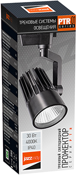 led светильник трековый 1-фазный Jazzway PTR 0130-2 30W 4000K черный - упаковка