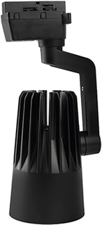 led светильник трековый 1-фазный Jazzway PTR 0130-2 черный - внешний вид