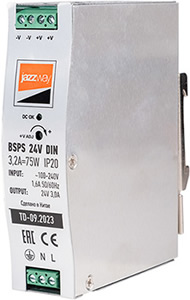 блок питания Jazzway BSPS DIN 24V 3.2A=75w IP20 - внешний вид