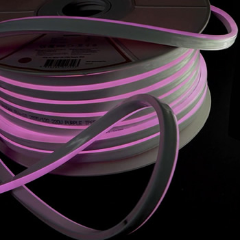 led лента Jazzway PFN-01 "Гибкий неон" - включенная