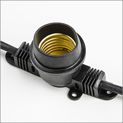 гирлянда Uniel UDL-K121 10/E27/5M 5C IP65 Black Belt-Light - патроны Е27