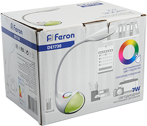 настольный led светильник Feron DE1730 арт.41553 - упаковка