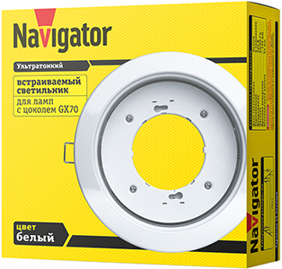 встраиваемый светильник Navigator NGX-R1-001-GX70 - упаковка
