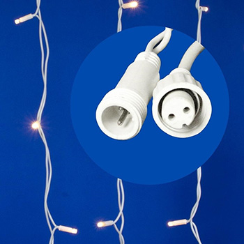 led гирлянда Uniel ULD-C2030-240/TWK Warm White IP67 - возможно соединение до 6 шт. в линию