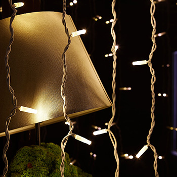 led гирлянда Uniel ULD-C2030-240/TWK Warm White IP67 - цвет свечения теплый белый