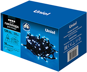 led гирлянда Uniel ULD-S1000-120/TBK White IP67 - упаковка