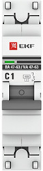 автоматический выключатель EKF 1Р 1А (С) 4,5кА ВА47-63 PROxima - внешний вид