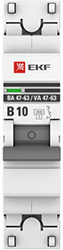 автоматический выключатель EKF 1Р 10А (В) 4,5кА ВА47-63 PROxima - внешний вид