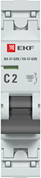 выключатель автоматический ВА 47-63N 1P 2А 6кА С EKF - внешний вид