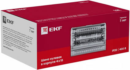 шина N в корпусе (кросс-модуль) EKF sn0-4x15 - упаковка