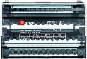 шина N в корпусе (кросс-модуль) EKF sn0-4x15 - внешний вид