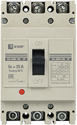 выключатель автоматический ВА-99М 100/25А 3Р 35кА EKF PROxima - внешний вид