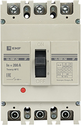 выключатель автоматический ВА-99М 250/200А 3Р 35кА EKF PROxima - внешний вид