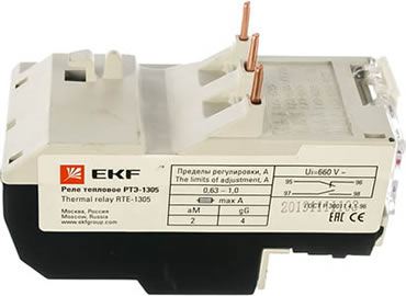 реле тепловое РТЭ EKF PROxima для установки на КМЭ 9-18А - внешний вид
