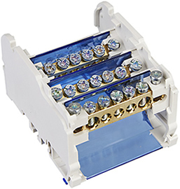шины ШНК 4х7 3L+PEN IEK в корпусе (кросс-модуль) на DIN-рейку - особенности конструкции