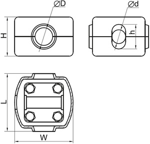зажим ответвительный У-871М IP20 IEK - размеры