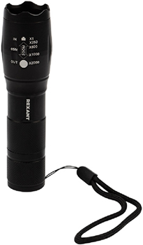 ручной led фонарь Rexant 75-718 с фокусировкой луча - внешний вид