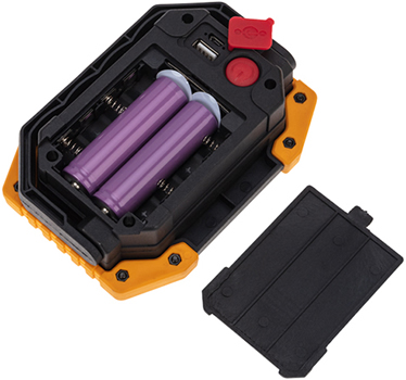 аккумуляторный led фонарь Rexant 75-1700 - питание от 2 аккумуляторов 18650 или от 4 батареек АА