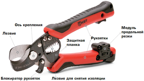 Особенности ножниц для резки кабеля MC-04 КВТ 60948