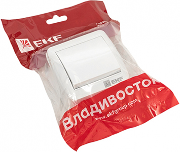 выключатель 1-клавишный EKF EQR16-021-30-54 "Владивосток" - упаковка
