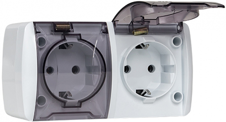 розетка 2-местная EKF EQR16-129-30-54-Т "Владивосток" - внешний вид