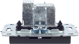 розетка ТВ проходная IEK РТВ10-0-БрГ Brite - вид сбоку