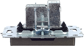 розетка ТВ проходная IEK РТВ10-0-БрТБ Brite - вид сбоку