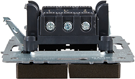 выключатель 2-клавишный IEK ВС10-2-0-БрТБ Brite - вид сбоку