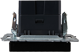 розетка двойная USB A+С IEK РЮ11-1-БрГ Brite - вид сбоку