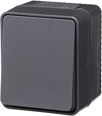 выключатель 1-клавишный Systeme Electric AtlasDesign Profi54 с самовозвратом - внешний вид