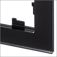 рамка Systeme Electric AtlasDesign Nature, матовое стекло черный - внешний вид