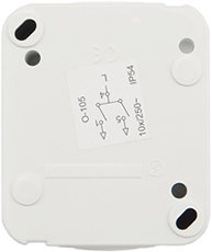 выключатель 2-клавишный Kranz KR-78-0602 Mini OG - вид с тыльной стороны