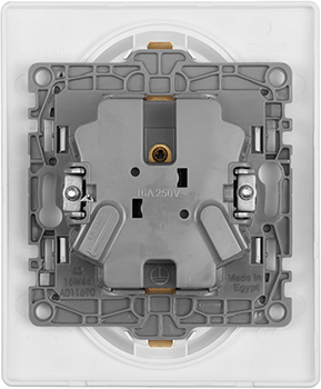 розетка 2-местная Legrand Etika с з/к в сборе - вид с тыльной стороны