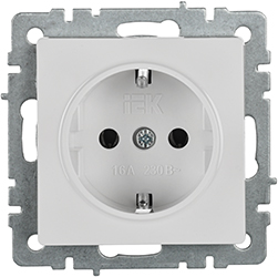 розетка 1-местная IEK РС11-1-0-БрБ Brite - внешний вид