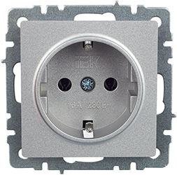 розетка 1-местная IEK РС11-1-0-БрА Brite - внешний вид