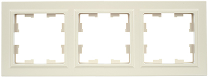 рамка 3-постовая IEK РУ-3-БрКр Brite - внешний вид